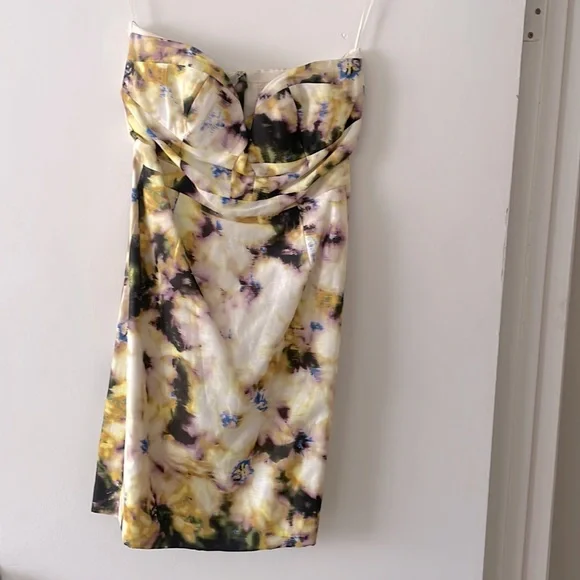 black flare dress Dkny Women's Floral Fit & Flare Midi Dress in Black